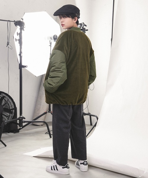 kutir（クティール）の「ファーレイヤード風MA-1（MA-1・レディース・ブラック/ダークブラウン/カーキ・FREE）」の22枚目の写真