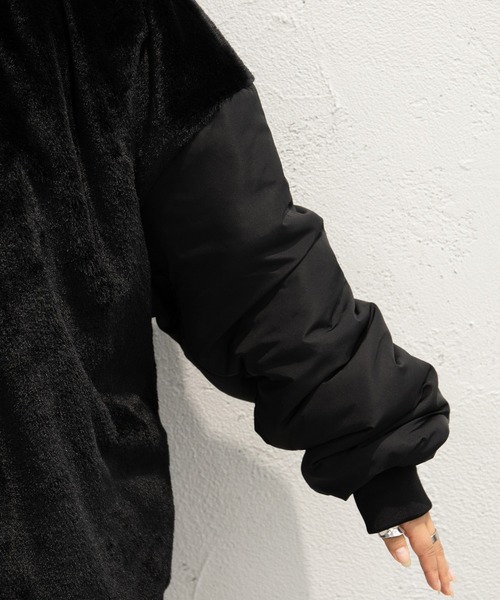 kutir（クティール）の「ファーレイヤード風MA-1（MA-1・レディース・ブラック/ダークブラウン/カーキ・FREE）」の20枚目の写真