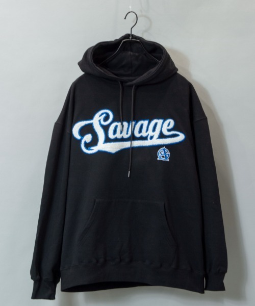 GALLIS ADDICTION（ガリスアディクション）の「GA SAGARA SCRIPT HOODIE/サガラ カレッジロゴ プルパーカー（パーカー・メンズ・ホワイト/ブラック/グリーン・M/L）」の2枚目の写真