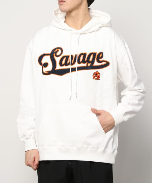 GALLIS ADDICTION（ガリスアディクション）の「GA SAGARA SCRIPT HOODIE/サガラ カレッジロゴ プルパーカー（パーカー・メンズ・ホワイト/ブラック/グリーン・M/L）」の15枚目の写真