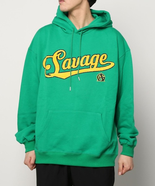 GALLIS ADDICTION（ガリスアディクション）の「GA SAGARA SCRIPT HOODIE/サガラ カレッジロゴ プルパーカー（パーカー・メンズ・ホワイト/ブラック/グリーン・M/L）」の11枚目の写真
