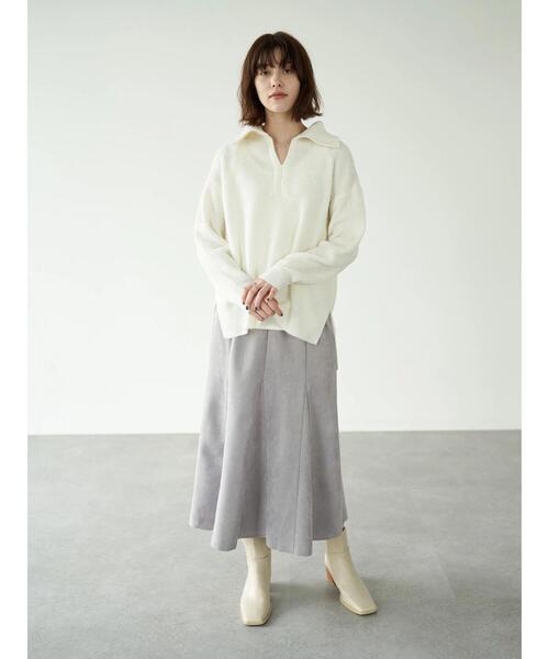 YECCA VECCA（イェッカヴェッカ）の「・フェイクスエードマーメイドスカート＊（スカート・レディース・ライトベージュ/ラベンダー/チャコールグレー・FREE）」の22枚目の写真