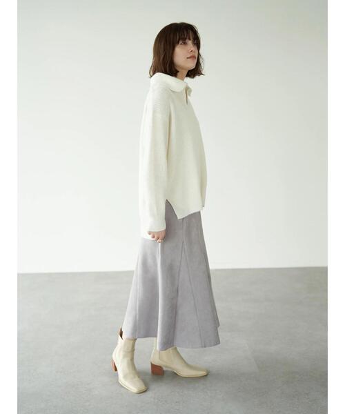 YECCA VECCA（イェッカヴェッカ）の「・フェイクスエードマーメイドスカート＊（スカート・レディース・ライトベージュ/ラベンダー/チャコールグレー・FREE）」の17枚目の写真