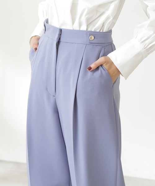 N.（N. Natural Beauty Basic）（エヌエヌナチュラルビューティーベーシック）の「◆ウエストボタンストレートパンツ（その他パンツ・レディース・ブラック/ブルー/ライトグリーン・MEDIUM）」の15枚目の写真