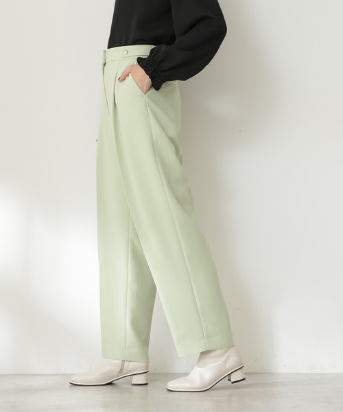 N.（N. Natural Beauty Basic）（エヌエヌナチュラルビューティーベーシック）の「◆ウエストボタンストレートパンツ（その他パンツ・レディース・ブラック/ブルー/ライトグリーン・MEDIUM）」の16枚目の写真