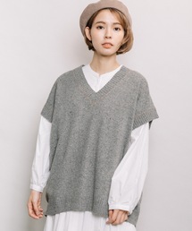 refinedworks | カラーネップニットベスト(ベスト)