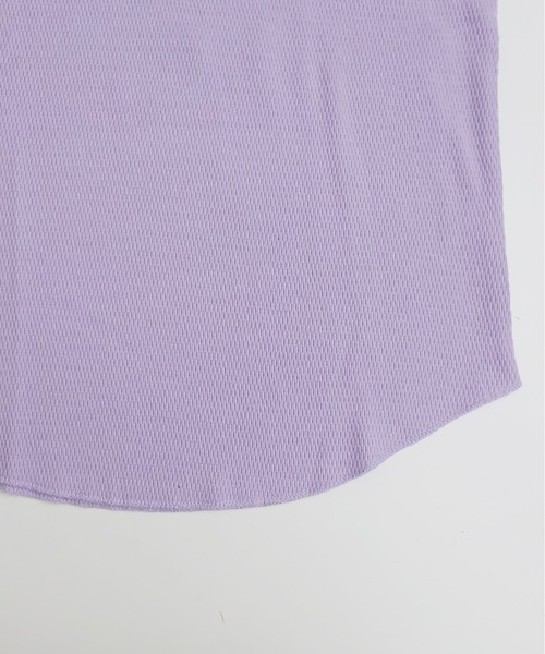 ARCH & LINE(アーチアンドライン)の「オーガニックコットン ワッフルノースリーブTシャツ OG HONEYCOMB TANKTOP(Tシャツ/カットソー・レディース・チャコールグレー/オフホワイト/ライム/ラベンダー・1/2)」の14枚目の写真