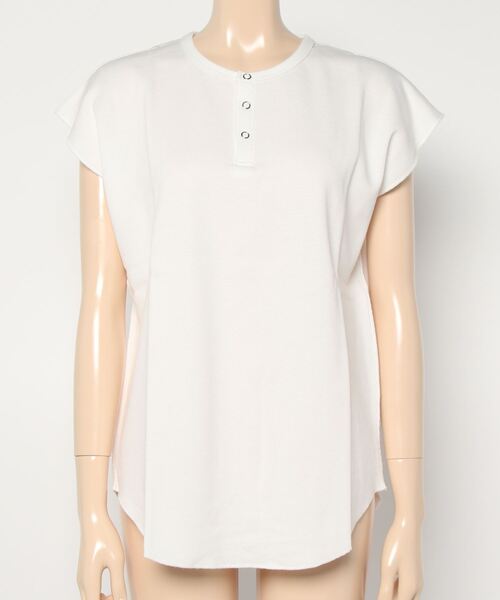 ARCH & LINE(アーチアンドライン)の「オーガニックコットン ワッフルノースリーブTシャツ OG HONEYCOMB TANKTOP(Tシャツ/カットソー・レディース・チャコールグレー/オフホワイト/ライム/ラベンダー・1/2)」の17枚目の写真