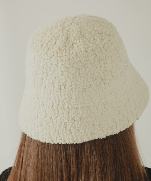 COLOR TOKYO ACCESSORIES(カラートウキョウアクセサリー)の「ボアバケットハット(ハット・レディース・Black/Beige/White・FREE)」の7枚目の写真