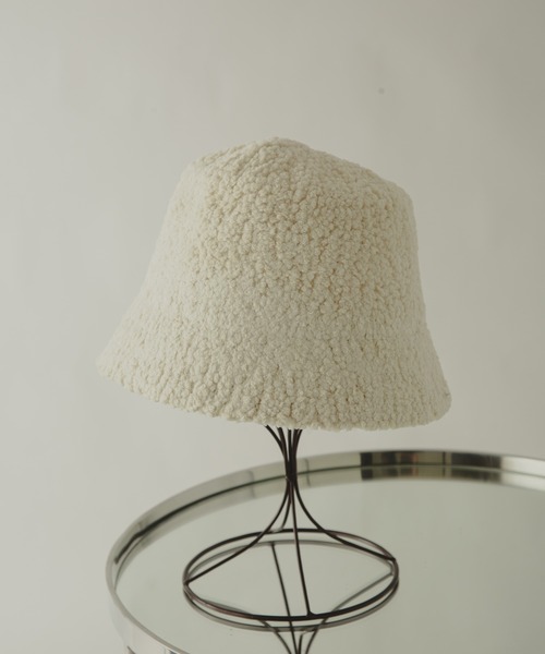 COLOR TOKYO ACCESSORIES(カラートウキョウアクセサリー)の「ボアバケットハット(ハット・レディース・Black/Beige/White・FREE)」の16枚目の写真