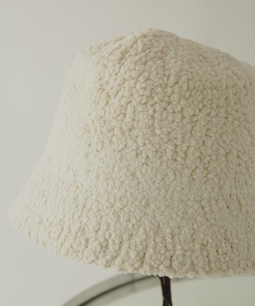 COLOR TOKYO ACCESSORIES(カラートウキョウアクセサリー)の「ボアバケットハット(ハット・レディース・Black/Beige/White・FREE)」の17枚目の写真