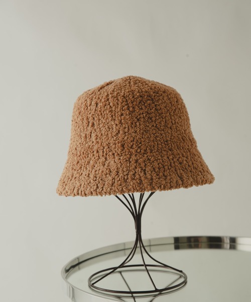 COLOR TOKYO ACCESSORIES(カラートウキョウアクセサリー)の「ボアバケットハット(ハット・レディース・Black/Beige/White・FREE)」の18枚目の写真