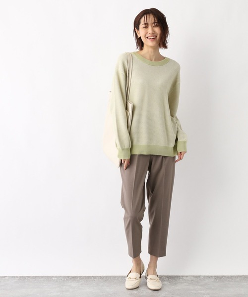 GLOBAL WORK（グローバルワーク）の「タックガラニットプルオーバー/260906（ニット/セーター・レディース・ライトブルー/ブラック/グリーン系その他3・MEDIUM/LARGE）」の5枚目の写真