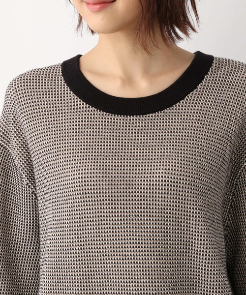 GLOBAL WORK（グローバルワーク）の「タックガラニットプルオーバー/260906（ニット/セーター・レディース・ライトブルー/ブラック/グリーン系その他3・MEDIUM/LARGE）」の9枚目の写真