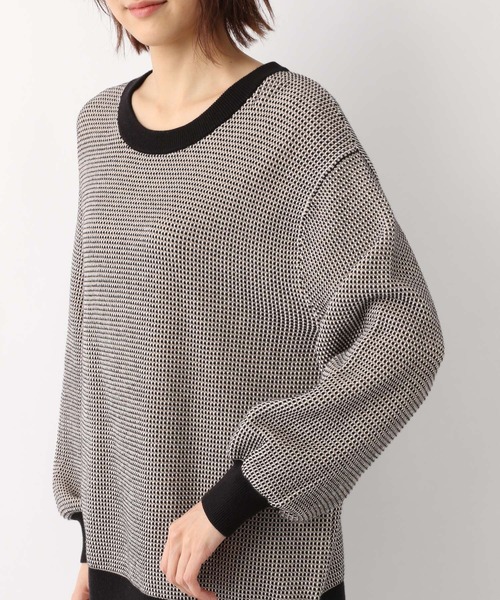 GLOBAL WORK（グローバルワーク）の「タックガラニットプルオーバー/260906（ニット/セーター・レディース・ライトブルー/ブラック/グリーン系その他3・MEDIUM/LARGE）」の10枚目の写真