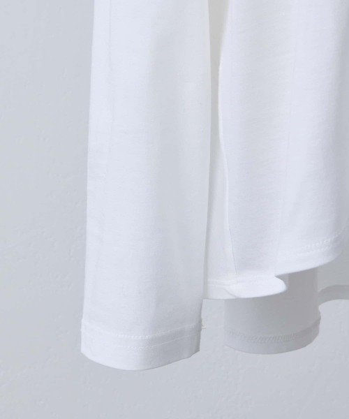 BEARDSLEY（ビアズリー）の「後ろフレアロングTシャツ（Tシャツ/カットソー・レディース・ホワイト/イエロー・FREE）」の11枚目の写真