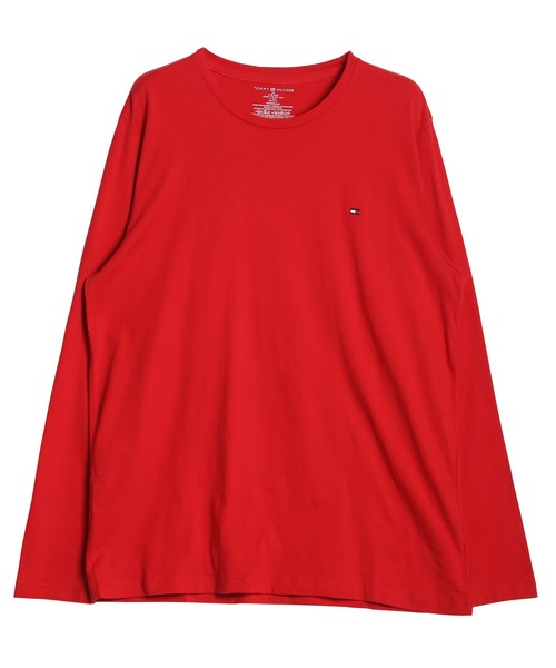 TOMMY HILFIGER（トミーヒルフィガー）の「TOMMY HILFIGER/トミーヒルフィガー Core Flag Crew ワッペン クルーネック 長袖 Tシャツ カットソー（Tシャツ/カットソー・メンズ・ホワイト/ヘザーグレー/レッド系その他/ダークネイビー・SMALL/MEDIUM/X-LARGE/LARGE）」の17枚目の写真
