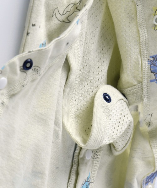 BRANSHES（ブランシェス）の「恐竜柄肌着付き半袖2WAYオール（ロンパース・キッズ・ベージュ/ライトグリーン・フリー）」の18枚目の写真