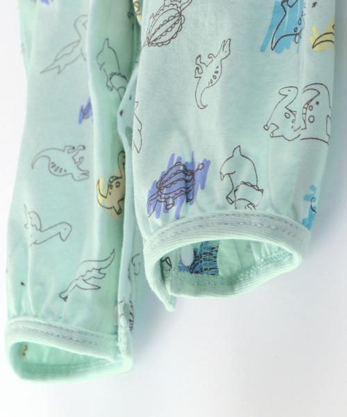 BRANSHES（ブランシェス）の「恐竜柄肌着付き半袖2WAYオール（ロンパース・キッズ・ベージュ/ライトグリーン・フリー）」の17枚目の写真