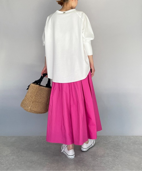 PICCIN（ピッチン）の「【日本製】オーガニックコットンプリント長袖Tシャツ（Tシャツ/カットソー・レディース・ブラック/オフホワイト/カーキ・M）」の11枚目の写真