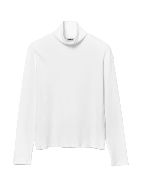 Figments（フィグメンツ）の「ハイネックロンT（Tシャツ/カットソー・レディース・ホワイト/ブラック・FREE）」の8枚目の写真