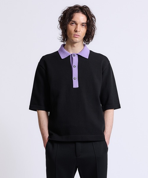 完売品　ESTNATION / WHIRL ニットポロ 完売品ESTNATION / WHIRL ニットポロ