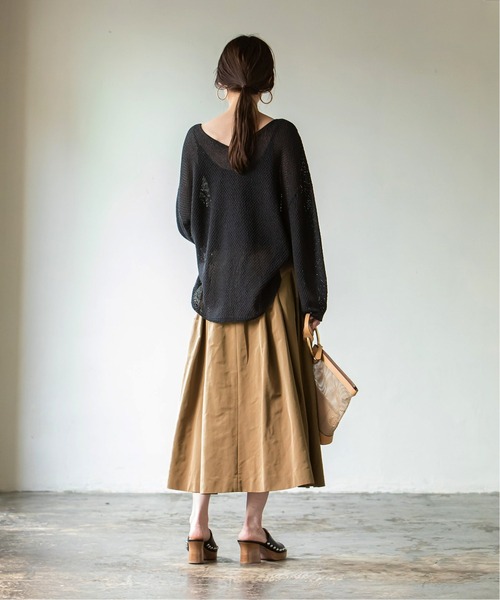 セール】メモリーグログラン タックミディスカート◇（スカート