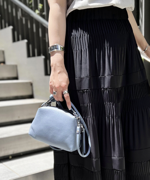 JOURNAL STANDARD SELECT（ジャーナルスタンダードセレクト）の「【GIANNI CHIARINI/ジャン二 キアリー二】ALIFA：ショルダーバッグ（ショルダーバッグ・レディース・ブラック/ブルー/ホワイト×ホワイト・FREE）」の3枚目の写真