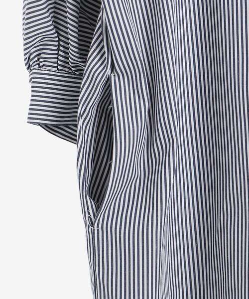 le.coeur blanc(ルクールブラン)の「パールボタンドルマンシャツワンピース(シャツワンピース・レディース・オフホワイト/ブルー系その他3/ブルー系その他4・38)」の11枚目の写真