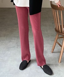 シッカープリーツパンツピンク