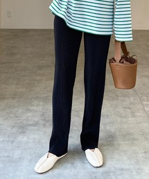 She's Closet（シーズクローゼット）の「【セルフカット対応】細身ストレートカラーロングプリーツパンツ（その他パンツ）」