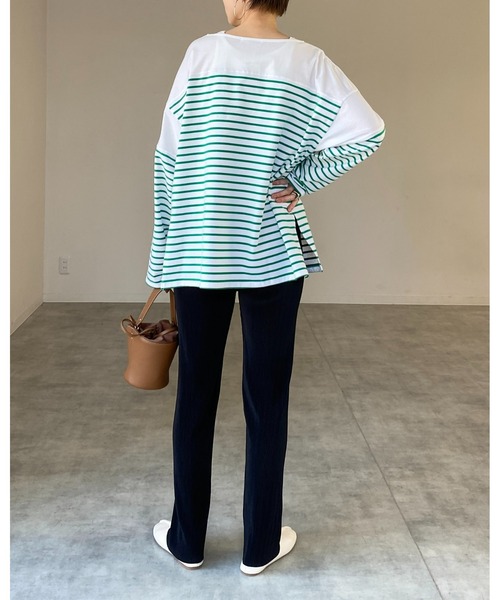 プリーツロングシャツ パンツセット セール】【セルフカット対応】細身ストレートカラーロング