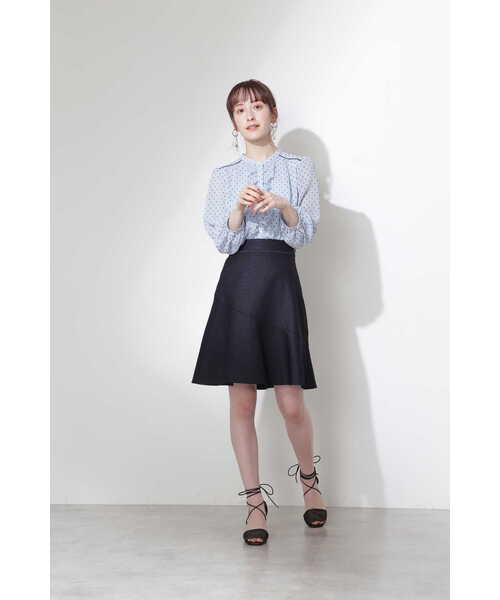 JILL STUART(ジルスチュアート)の「◆ヴェロニカブラウス(シャツ/ブラウス・レディース・ブルー/ホワイト・MEDIUM/SMALL)」の19枚目の写真