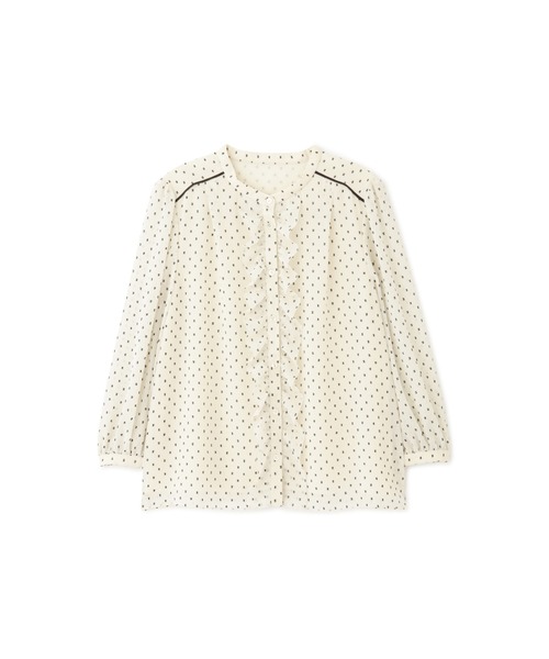 JILL STUART(ジルスチュアート)の「◆ヴェロニカブラウス(シャツ/ブラウス・レディース・ブルー/ホワイト・MEDIUM/SMALL)」の7枚目の写真