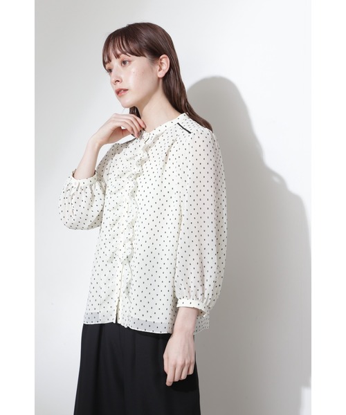 JILL STUART(ジルスチュアート)の「◆ヴェロニカブラウス(シャツ/ブラウス・レディース・ブルー/ホワイト・MEDIUM/SMALL)」の14枚目の写真