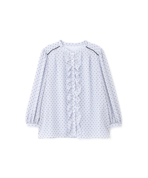JILL STUART(ジルスチュアート)の「◆ヴェロニカブラウス(シャツ/ブラウス・レディース・ブルー/ホワイト・MEDIUM/SMALL)」の9枚目の写真