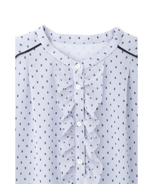 JILL STUART(ジルスチュアート)の「◆ヴェロニカブラウス(シャツ/ブラウス・レディース・ブルー/ホワイト・MEDIUM/SMALL)」の10枚目の写真