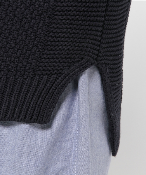 CIAOPANIC（チャオパニック）の「【Ciaopanic】綿混ボトルニットベスト（ベスト・レディース・グレー/ネイビー/ホワイト・FREE）」の9枚目の写真