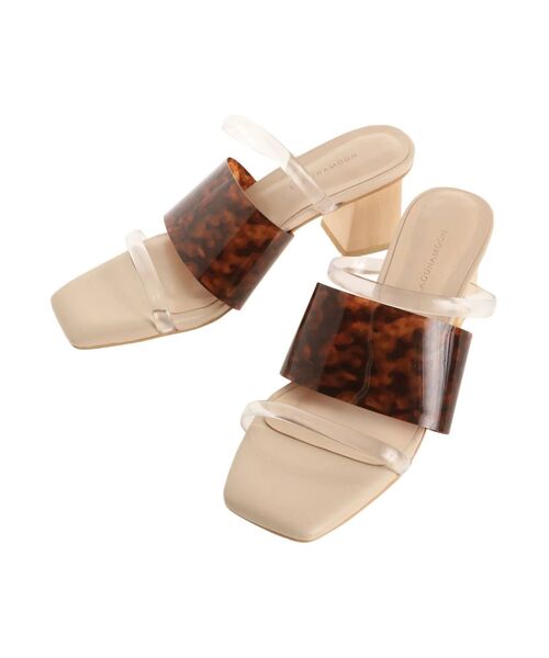 LAGUNAMOON（ラグナムーン）の「ウッドヒールクリアサンダル（サンダル・レディース・クリア/グリーン/ブラウン・MEDIUM/SMALL）」の21枚目の写真