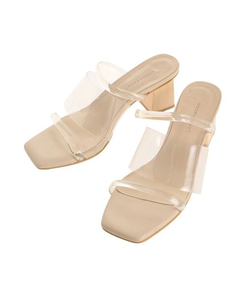 LAGUNAMOON（ラグナムーン）の「ウッドヒールクリアサンダル（サンダル・レディース・クリア/グリーン/ブラウン・MEDIUM/SMALL）」の20枚目の写真