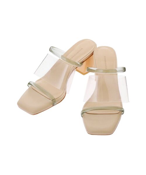 LAGUNAMOON（ラグナムーン）の「ウッドヒールクリアサンダル（サンダル・レディース・クリア/グリーン/ブラウン・MEDIUM/SMALL）」の19枚目の写真