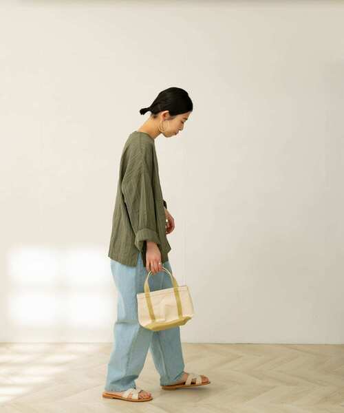 FORK&SPOON（フォークアンドスプーン）の「FORK&SPOON　カラミストライプブラウス（シャツ/ブラウス・レディース・カーキ/ブラック/オフホワイト・1）」の20枚目の写真