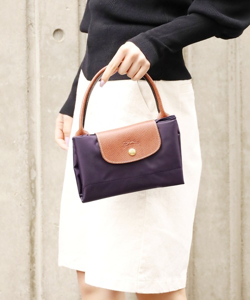 LONGCHAMP(ロンシャン)の「LONGCHAMP/ロンシャン LE PLIAGE M トートバッグ Mサイズ(トートバッグ・レディース・ブラック/チャコール/ネイビー/パープル/レッド・FREE)」の15枚目の写真