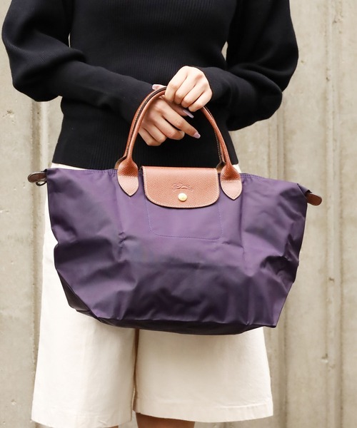 LONGCHAMP(ロンシャン)の「LONGCHAMP/ロンシャン LE PLIAGE M トートバッグ Mサイズ(トートバッグ・レディース・ブラック/チャコール/ネイビー/パープル/レッド・FREE)」の11枚目の写真
