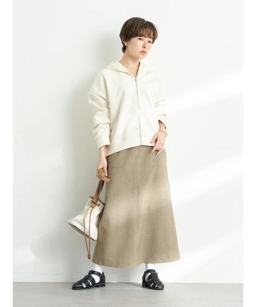 earth music&ecology（アースミュージックアンドエコロジー）の「ワークディティールスカート（スカート・レディース・ブラック/イエロー/モカ・FREE）」の7枚目の写真