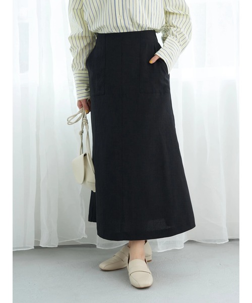 earth music&ecology（アースミュージックアンドエコロジー）の「ワークディティールスカート（スカート・レディース・ブラック/イエロー/モカ・FREE）」の19枚目の写真