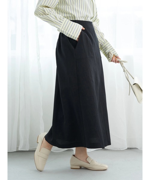 earth music&ecology（アースミュージックアンドエコロジー）の「ワークディティールスカート（スカート・レディース・ブラック/イエロー/モカ・FREE）」の20枚目の写真