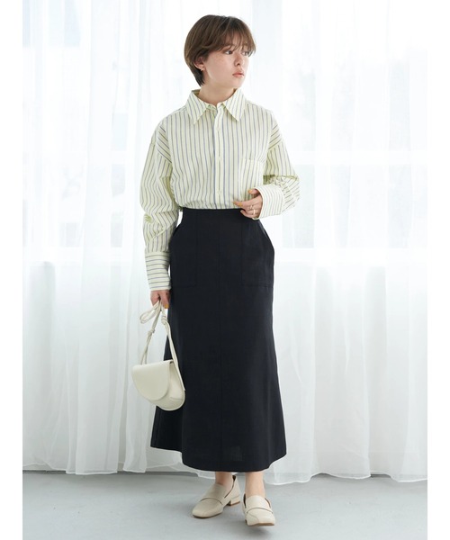 earth music&ecology（アースミュージックアンドエコロジー）の「ワークディティールスカート（スカート・レディース・ブラック/イエロー/モカ・FREE）」の21枚目の写真