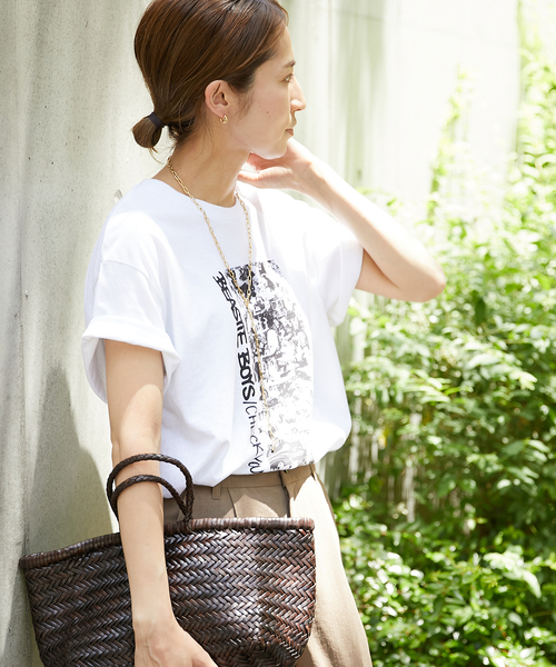 FRAMeWORK(フレームワーク)の「BEASTIEBOYS フロントフォトTシャツ(Tシャツ/カットソー・レディース・ホワイト/イエロー・FREE)」の10枚目の写真
