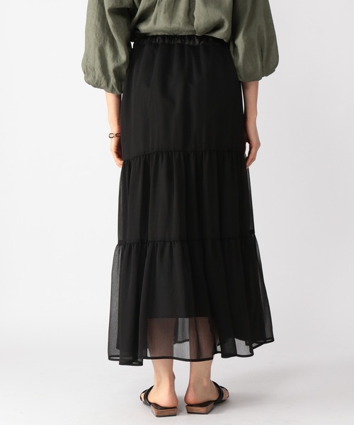 BARNYARDSTORM（バンヤードストーム）の「BARNYARDSTORM / 楊柳ティアードスカート（スカート・レディース・ブラック/モカ・0/1）」の15枚目の写真